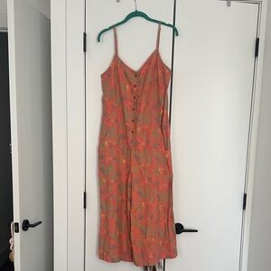 Bobo Choses Floral Wide Leg Linen Jumpsuit